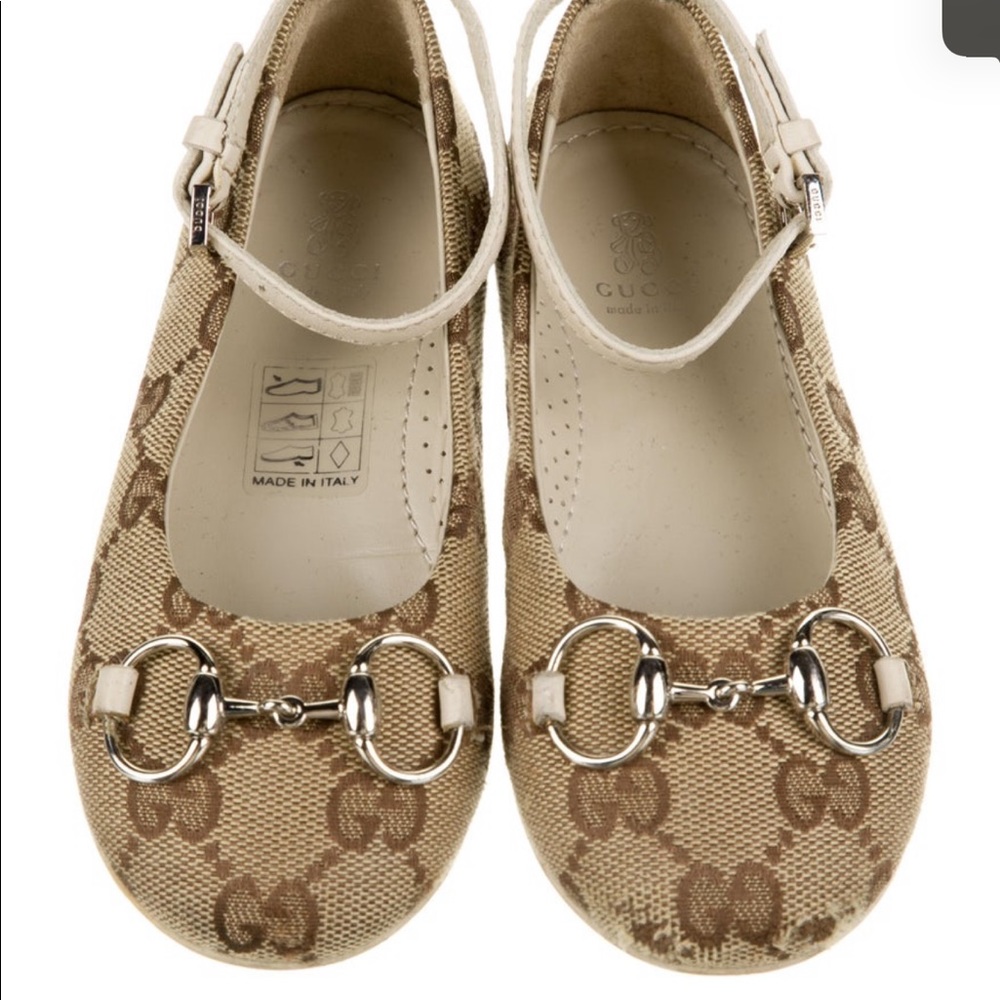 Gucci girls supreme ballet flats authentic - Picture 1 of 3